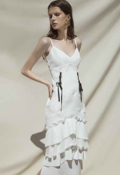 Летние образы бренда CIX: шелковые платья - 12 - изображение