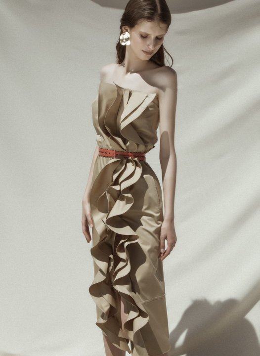 Летние образы бренда CIX: шелковые платья - 10 - изображение