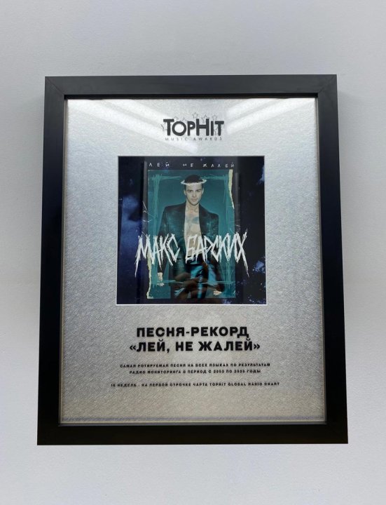 Макс Барских стал обладателем уникальной награды TOPHIT MUSIC AWARDS - 1 - изображение