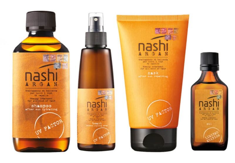 A set of products to combat the negative effects of the sun on hair Sun Line by Nashi Argan