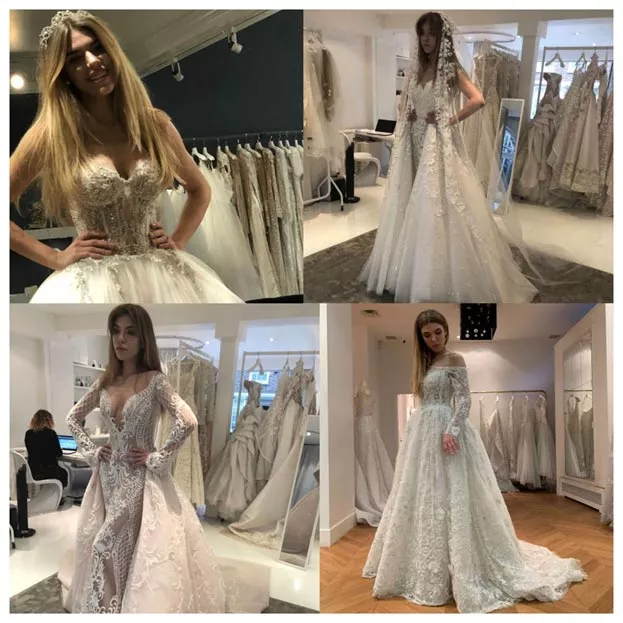 Катя Гуменюк поделилась фото с примерок свадебного платья - 2 - изображение