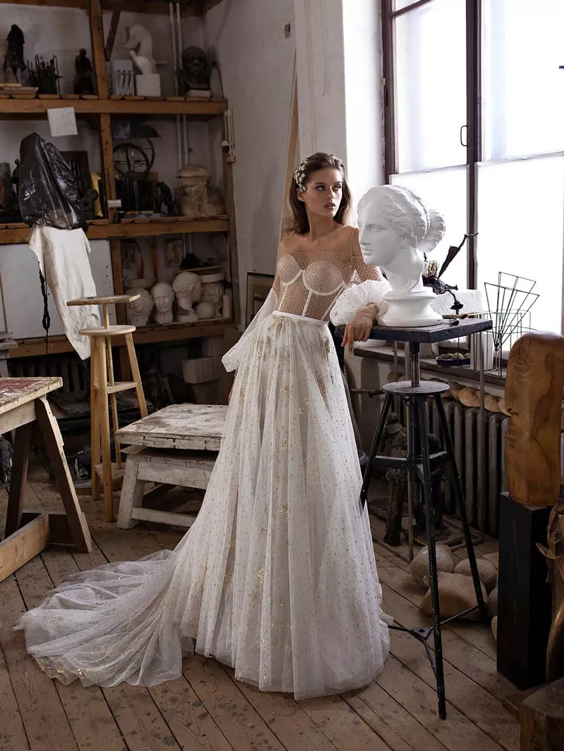 Свадебные платья: воздушные, летящие и элегантные - 11 - изображение